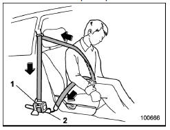 Front passenger's seatbelt