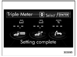 Triple meter setting