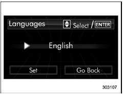 Language setting