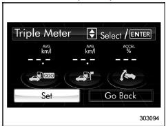 Triple meter setting