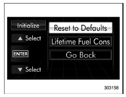 Reset to factory default settings
