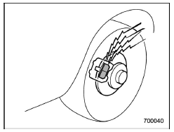 Disc brake pad wear warning indicators