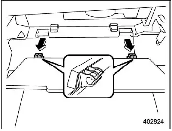 Subaru Ascent glove box stopper release and lowering process