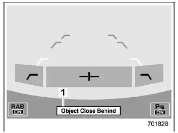 Subaru Ascent automatic braking warning message on display