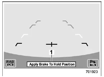 Subaru Ascent depress brake pedal warning message display
