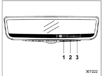 Subaru Ascent Smart Rearview Mirror horizontal angle adjustment controls
