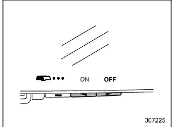 Subaru Ascent dimming mirror mode OFF indicator