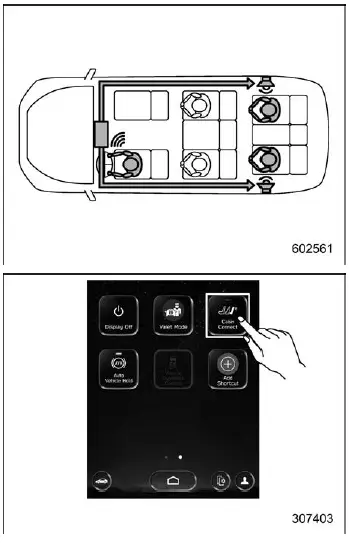Subaru Ascent Cabin Connect communication system interface