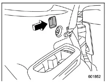 Subaru Ascent cargo cover installation into side retainers