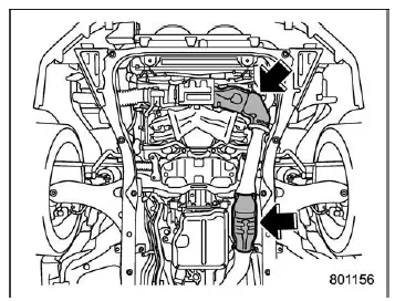 Subaru Ascent catalytic converter location and exhaust system diagram