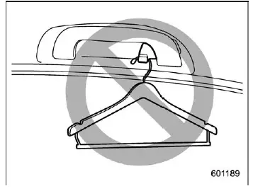Subaru Ascent coat hook usage for hanging clothes safely