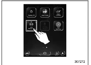 Subaru Ascent Auto Vehicle Hold icon on touchscreen display