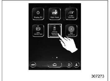 Subaru Ascent Vehicle Dynamics Control system icon on display