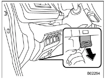 Subaru Ascent hood opening preparation with wipers in resting position