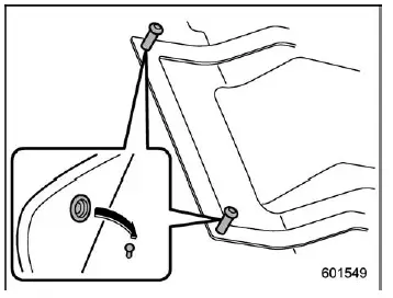 Subaru Ascent floor mat retaining pins securing system