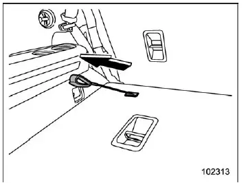 Subaru Ascent third row seat folding from cargo area outside
