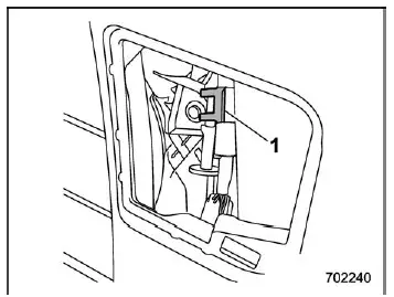 Subaru Ascent fuel lid emergency release clip and orange knob location