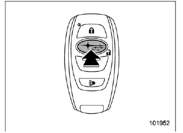 Subaru Ascent keyless access key fob for seat memory function