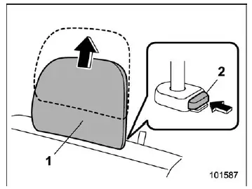 Subaru Ascent second row head restraint adjustment window side seat