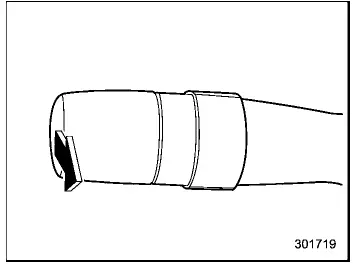 Subaru Ascent headlight flasher lever operation for signaling