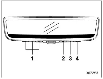 Subaru Ascent HomeLink system control buttons and menu interface