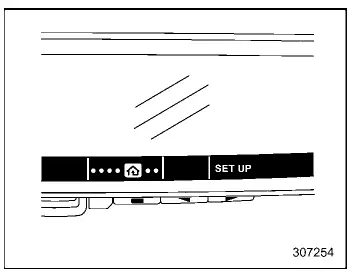 Subaru Ascent HomeLink setup menu screen