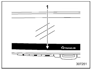 Subaru Ascent HomeLink two way communication status indicators activation
