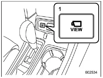 Subaru Ascent view monitor switch location for changing camera display