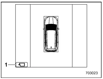 Subaru Ascent touchscreen view icon for switching camera angles