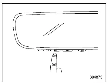 Subaru Ascent final HomeLink programming step inside vehicle