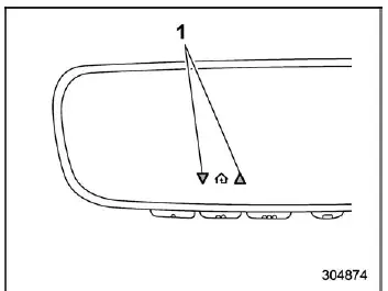 Subaru Ascent HomeLink status indicators during two-way communication setup