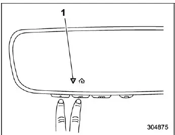 Subaru Ascent HomeLink status recall using buttons 1 and 2