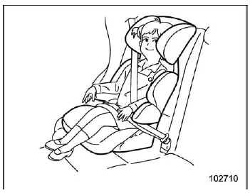 Subaru Ascent booster seat installation in rear seat with proper positioning