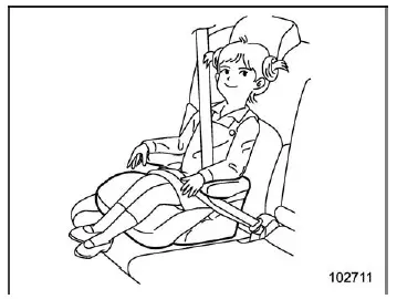 Subaru Ascent booster cushion placement for child safety
