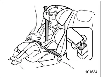 Subaru Ascent correct seatbelt positioning for child using booster seat
