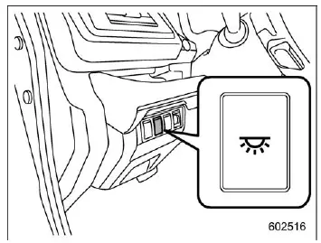 Subaru Ascent one touch interior illumination button