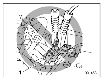 Subaru Ascent battery area and fuse location for jump starting safety reference