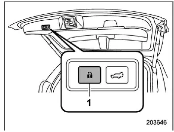 Subaru Ascent power rear gate automatic closing and locking system
