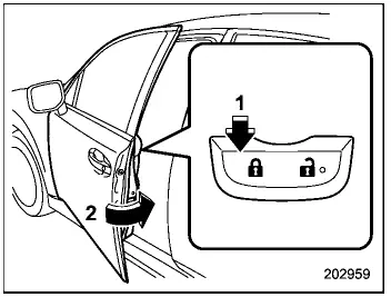 Subaru Ascent power door lock switch locking all doors simultaneously