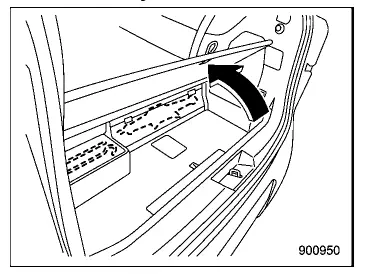 Subaru Ascent jack and jack handle storage under cargo area