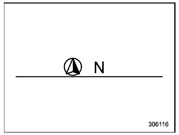 Subaru Ascent compass display indicating driving direction