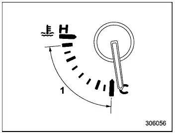 Subaru Ascent engine coolant temperature gauge normal range indicator
