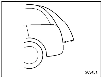 Subaru Ascent rear gate motion control pause and reverse operation diagram