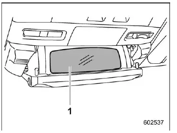 Subaru Ascent cabin view mirror for monitoring rear passengers
