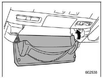 Subaru Ascent cabin view mirror partially closed position