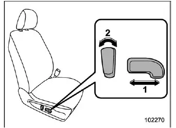 Subaru Ascent front passenger power seat adjustment controls