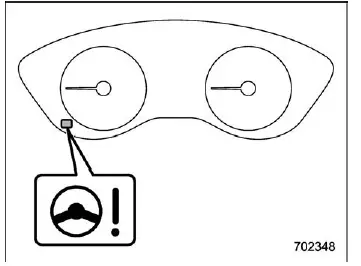 Subaru Ascent power steering warning light indicator on instrument cluster