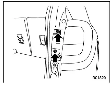 Subaru Ascent rear light assembly screw removal with Phillips screwdriver