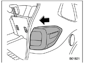 Subaru Ascent sliding rear light assembly outward for removal