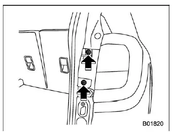 Subaru Ascent tightening rear light assembly screws after installation